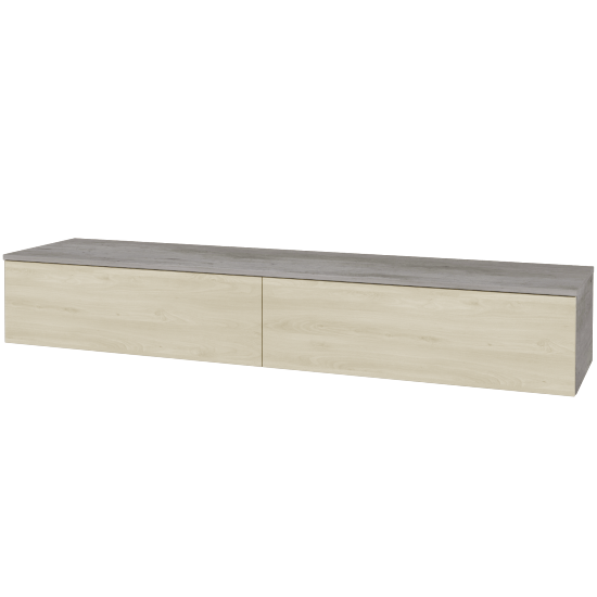 Waschtischunterschrank JOCKAM SZZ12 200 (ohne Waschtisch)  - D01 Beton - D24 Ohio - Nein