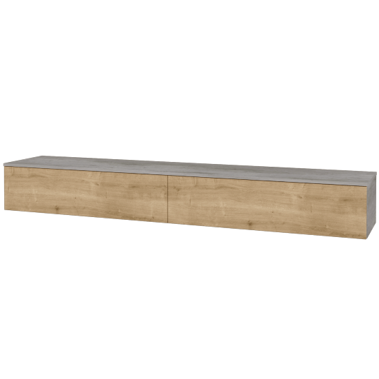 Waschtischunterschrank JOCKAM SZZ12 240 (ohne Waschtisch)  - D01 Beton - D09 Arlington - Nein