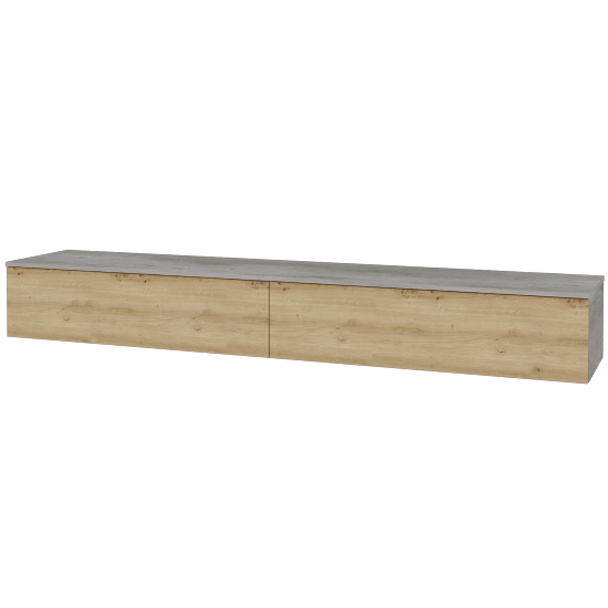 Waschtischunterschrank JOCKAM SZZ12 240 (ohne Waschtisch)  - D01 Beton - D22 Caramel - Nein