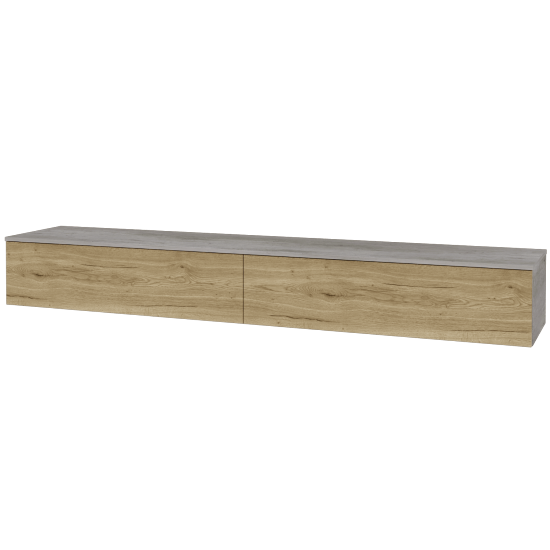 Waschtischunterschrank JOCKAM SZZ12 240 (ohne Waschtisch)  - D01 Beton - D26 Ontario - Nein