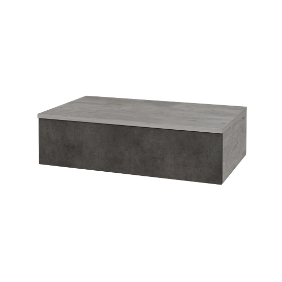 Waschtischunterschrank JOCKAM SZZ 80 (ohne Waschtisch)  - D01 Beton - D16 Dark Beton - Nein