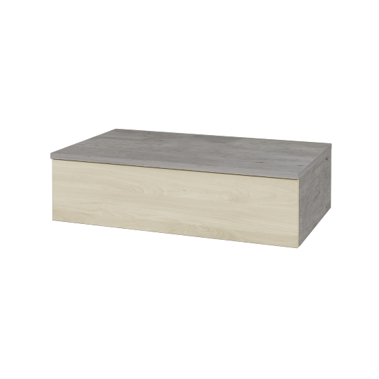 Waschtischunterschrank JOCKAM SZZ 80 (ohne Waschtisch)  - D01 Beton - D24 Ohio - Nein
