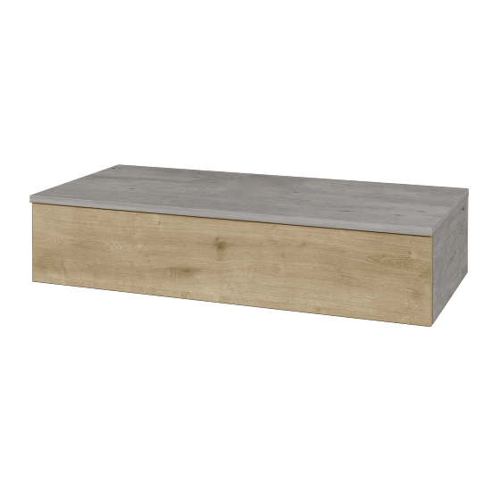Waschtischunterschrank JOCKAM SZZ 100 (ohne Waschtisch)  - D01 Beton - D09 Arlington - Nein
