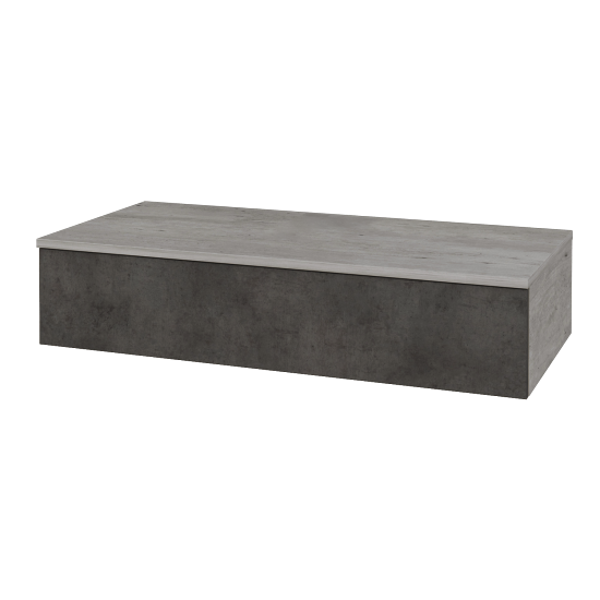 Waschtischunterschrank JOCKAM SZZ 100 (ohne Waschtisch)  - D01 Beton - D16 Dark Beton - Nein
