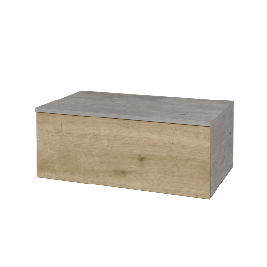 Waschtischunterschrank JOCKAM SZZ1 80 (ohne Waschtisch)  - D01 Beton - D09 Arlington - Nein