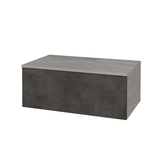Waschtischunterschrank JOCKAM SZZ1 80 (ohne Waschtisch)  - D01 Beton - D16 Dark Beton - Nein