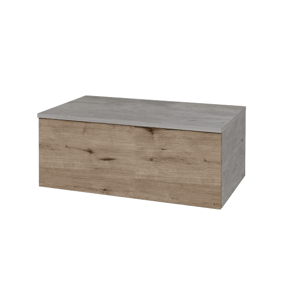 Waschtischunterschrank JOCKAM SZZ1 80 (ohne Waschtisch)  - D01 Beton - D23 Herkules - Nein