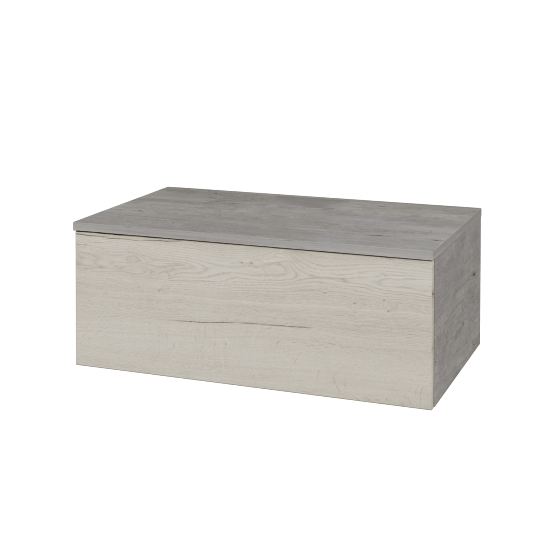 Waschtischunterschrank JOCKAM SZZ1 80 (ohne Waschtisch)  - D01 Beton - D28 Alberta - Nein