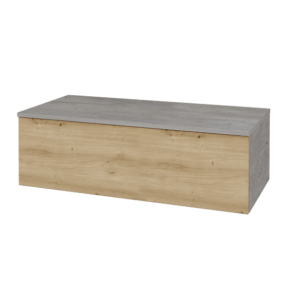 Waschtischunterschrank JOCKAM SZZ1 100 (ohne Waschtisch)  - D01 Beton - D22 Caramel - Nein