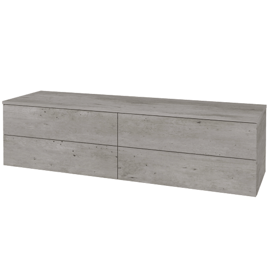 Waschtischunterschrank JOCKAM SZZ4 160  - D01 Beton - D01 Beton