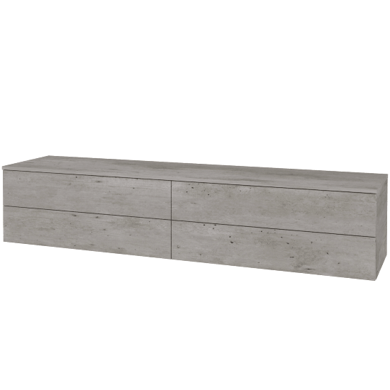 Waschtischunterschrank JOCKAM SZZ4 200  - D01 Beton - D01 Beton