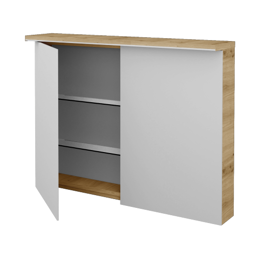 Badezimmer Spiegelschrank LINEA GA2OE 100  - D22 Caramel
