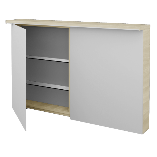 Badezimmer Spiegelschrank LINEA GA2OE 120  - D24 Ohio