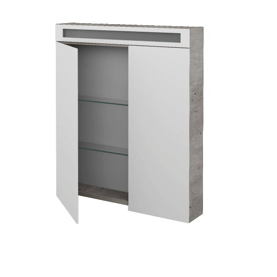 Badezimmer Spiegelschrank NEXT GA2NO 70  - D01 Beton