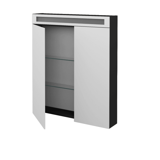 Badezimmer Spiegelschrank NEXT GA2NO 70  - N03 Graphite