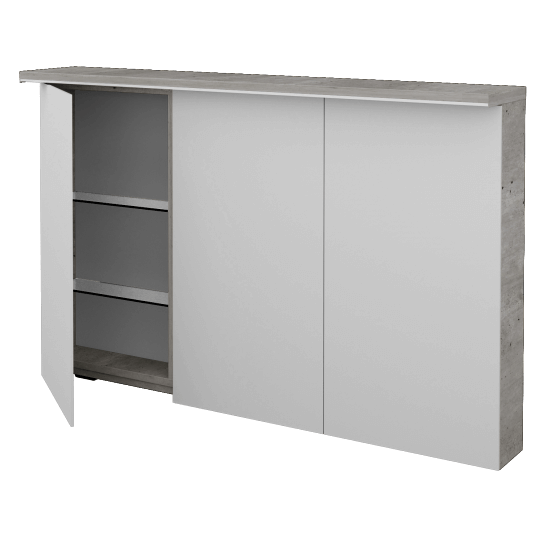 Badezimmer Spiegelschrank LINEA GA3OE 120  - D01 Beton