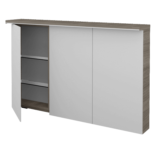 Badezimmer Spiegelschrank LINEA GA3OE 120  - D03 Cafe