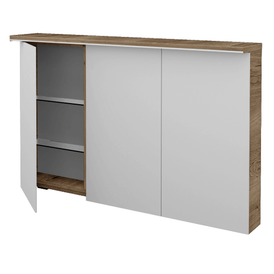 Badezimmer Spiegelschrank LINEA GA3OE 120  - D21 Tobacco