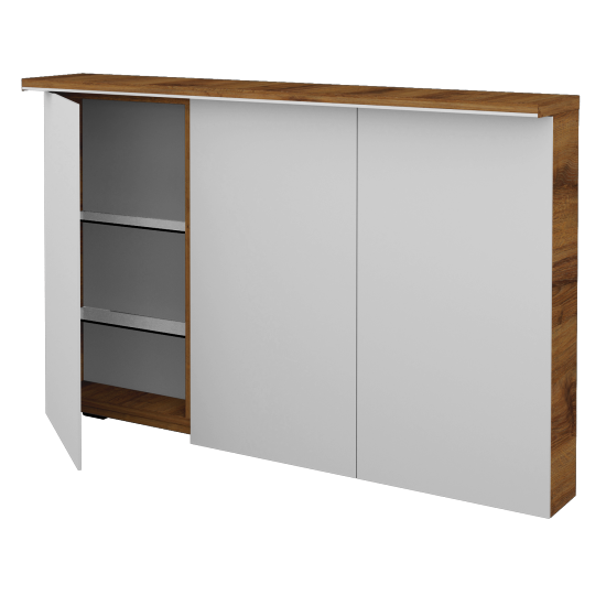 Badezimmer Spiegelschrank LINEA GA3OE 120  - D27 Cognac