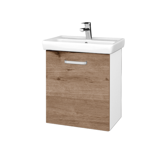 Waschtischunterschrank NEO SZD 55  - M01 Weiß Lack Matt - Griffes T01 - D23 Herkules - Links