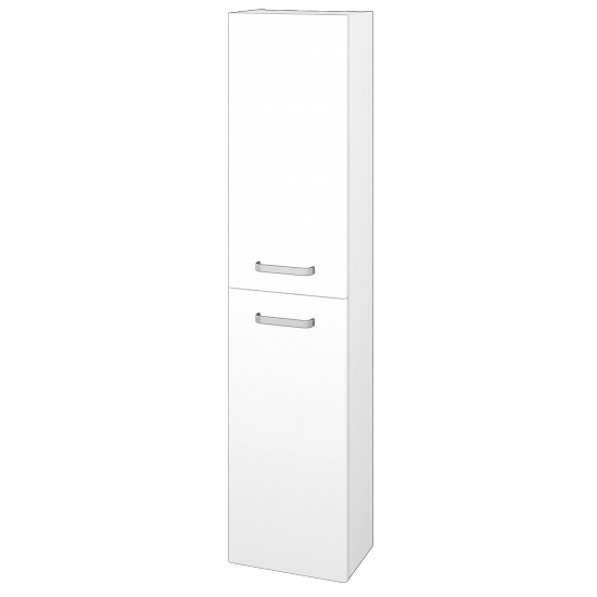 Vysoká skříň DOOR SV1D2 35  - M01 Bílá mat - Úchytka T01 - M01 Bílá mat - Levé