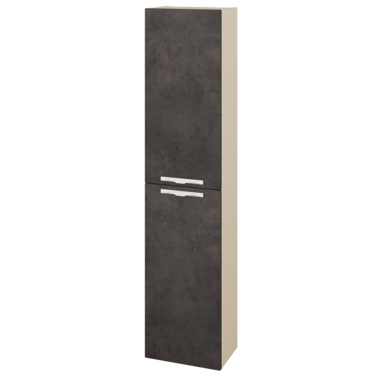 Hochschrank NEO SV1D2 35  - M19 - Griffes T09 - D16 Dark Beton - Links