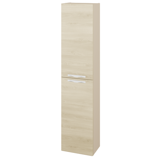 Hochschrank NEO SV1D2 35  - M19 Cream Lack matt - Griffes T09 - D24 Ohio - Links