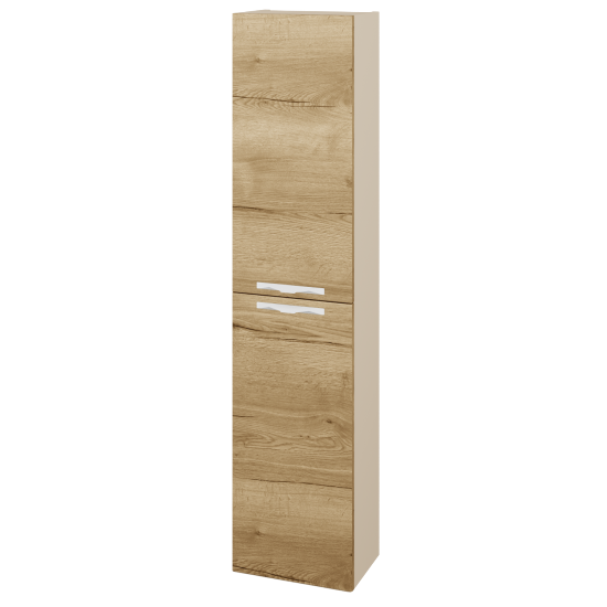 Hochschrank NEO SV1D2 35  - M19 Cream Lack matt - Griffes T09 - D26 Ontario - Links