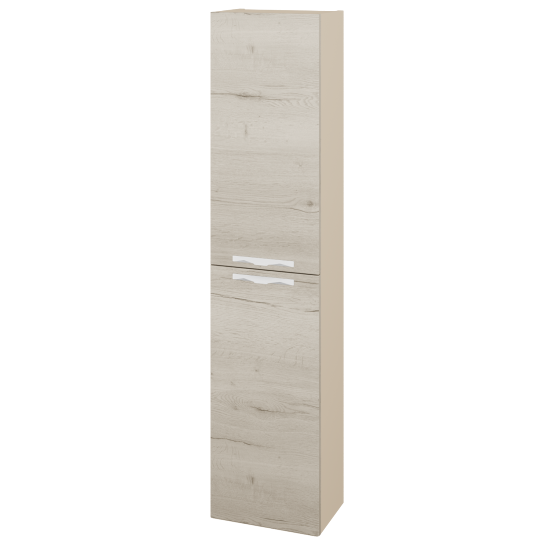 Hochschrank NEO SV1D2 35  - M19 Cream Lack matt - Griffes T09 - D28 Alberta - Links
