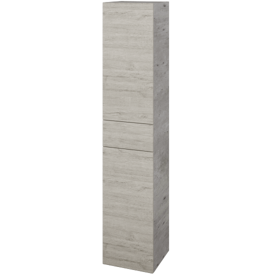 Hochschrank UNI SVD2Z 35  - D01 Beton - Griffes T00 - D05 Oregon - Links