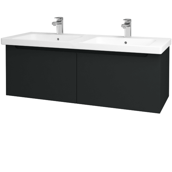 Badezimmerschrank SMILE SZZ2 125  - L03 Anthrazit Lack Hochglanz - L03 Anthrazit Lack Hochglanz