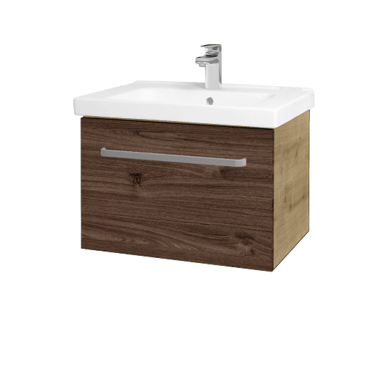 Waschtischunterschrank MAGIC SZZ 65  - D09 Eiche Arlington - Griffes T01 - D25 Teak