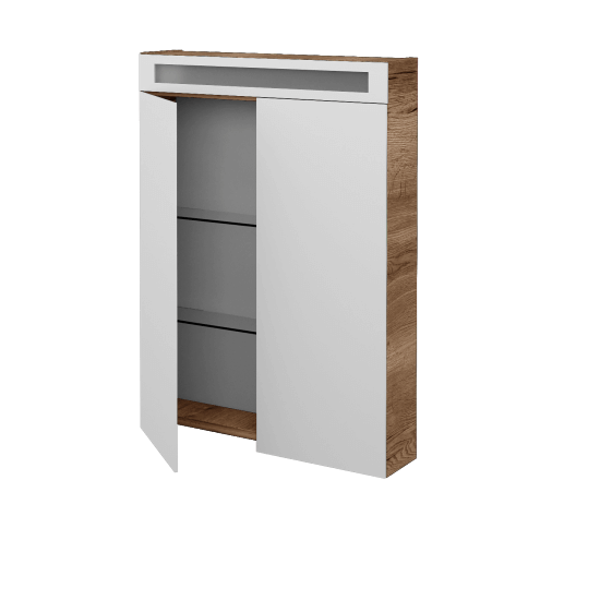 Badezimmer Spiegelschrank ORO GA2OE 60  - D21 Tobacco