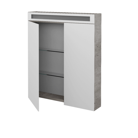 Badezimmer Spiegelschrank ORO GA2NOE 70  - D27 Cognac