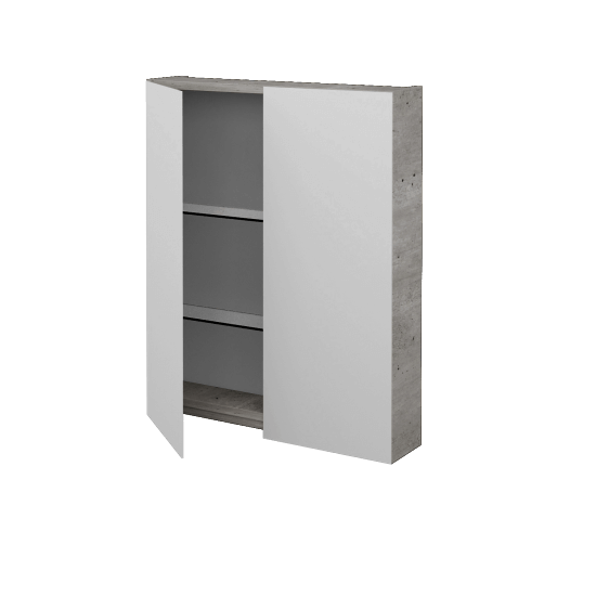 Badezimmer Spiegelschrank AMBIENTE GA2E 60  - D01 Beton