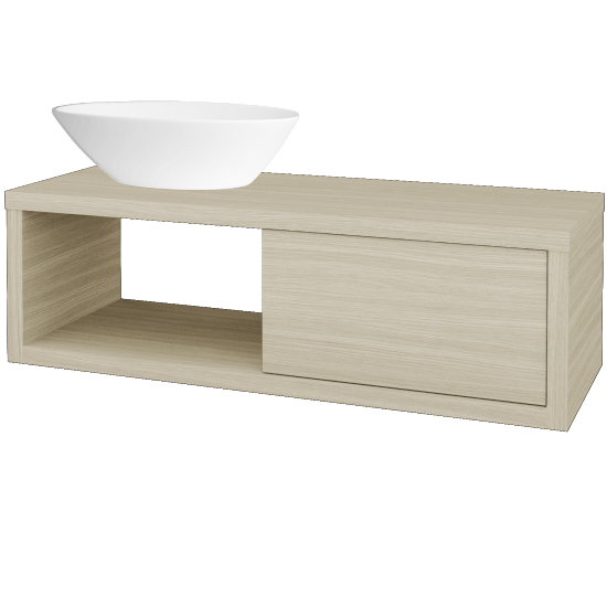 Badezimmerschrank MOVE SZZO 120 (Waschtisch Triumph)  - D04 Eiche - D04 Eiche - Links