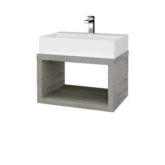 Badezimmerschrank MOVE SZO 60 (Waschtisch Kube)  - D01 Beton