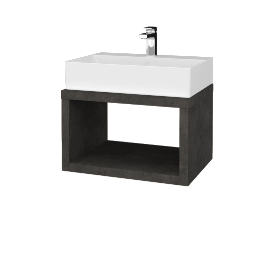 Badezimmerschrank MOVE SZO 60 (Waschtisch Kube)  - D16 Dark Beton