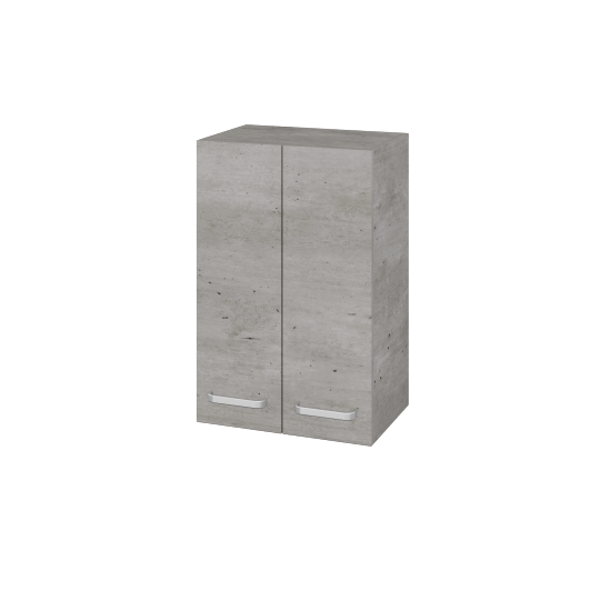 Hängeschrank UNI SYD2 50  - D01 Beton - Griffes T01 - D01 Beton