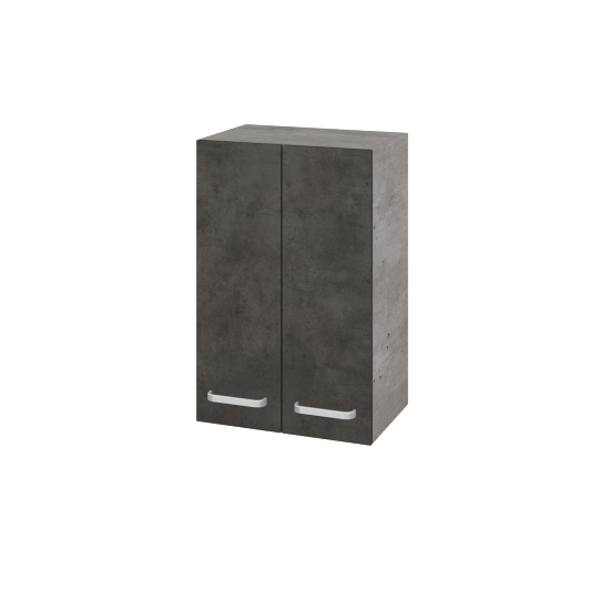 Hängeschrank UNI SYD2 50  - D01 Beton - Griffes T01 - D16 Dark Beton