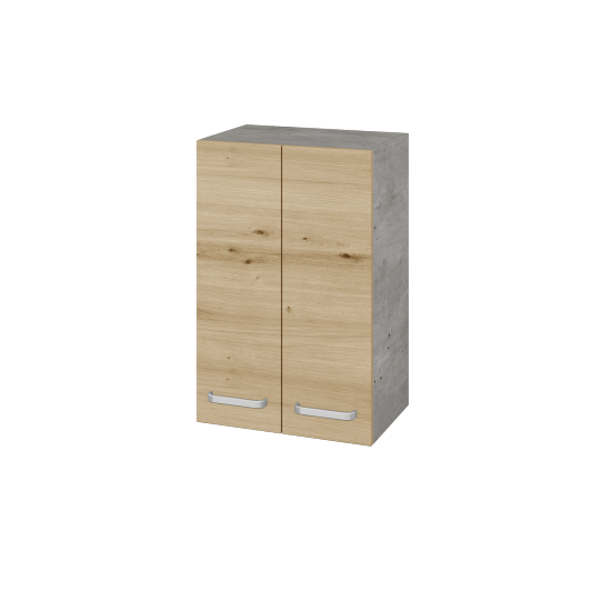 Hängeschrank UNI SYD2 50  - D01 Beton - Griffes T01 - D22 Caramel