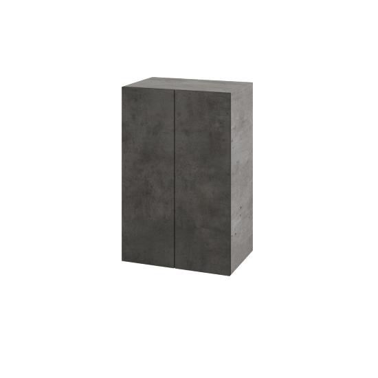 Hängeschrank UNI SYD2 50  - D01 Beton - Grifflose Ausführung T00 (ohne Bohrungen für Griffe) - D16 Dark Beton