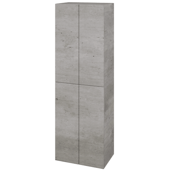 Hochschrank UNI SVD4 50  - D01 Beton - Griffes T00 - D01 Beton