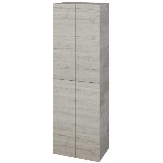 Hochschrank UNI SVD4 50  - D01 Beton - Griffes T00 - D05 Oregon