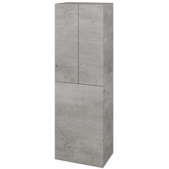 Hochschrank mit Wäschekorb UNI SVD3K 50  - D01 Beton - Griffes T00 - D01 Beton