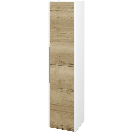 Hochschrank TORO SVD2 35  - L01 Weiß Lack Hochglanz - D26 Ontario - Links