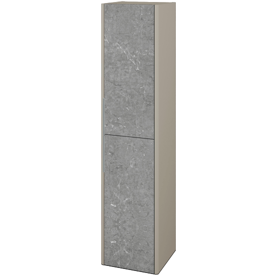 Hochschrank TORO SVD2 35  - L04 Taupe Lack Hochglanz - D20 Galaxy - Links