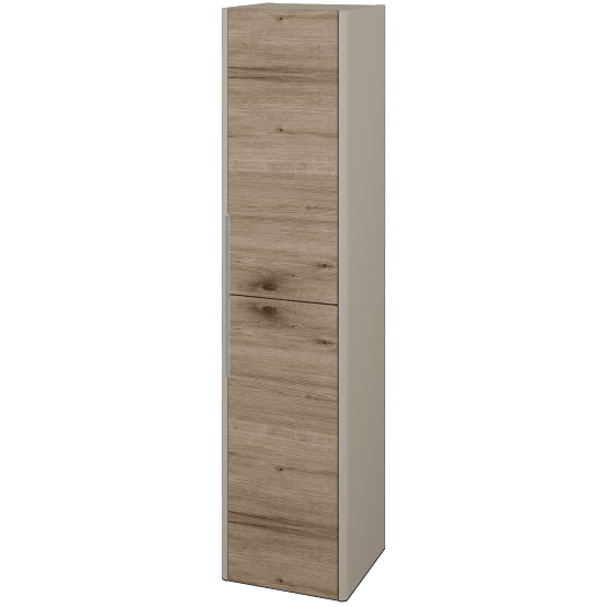 Hochschrank TORO SVD2 35  - L04 Taupe Lack Hochglanz - D23 Herkules - Links