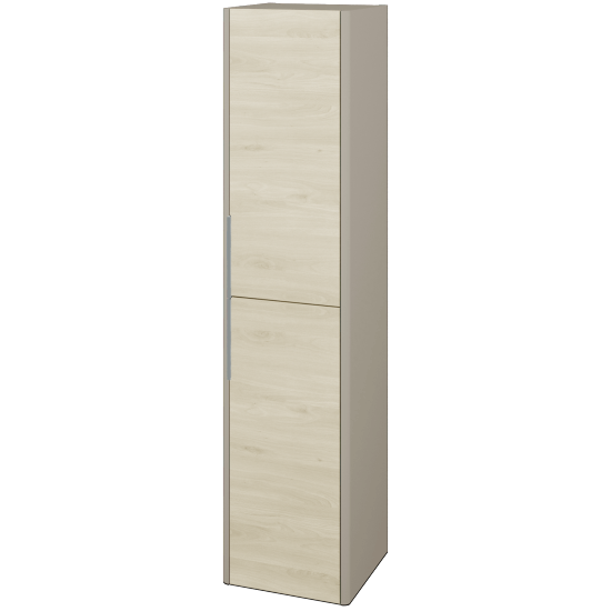 Hochschrank TORO SVD2 35  - L04 Taupe Lack Hochglanz - D24 Ohio - Links
