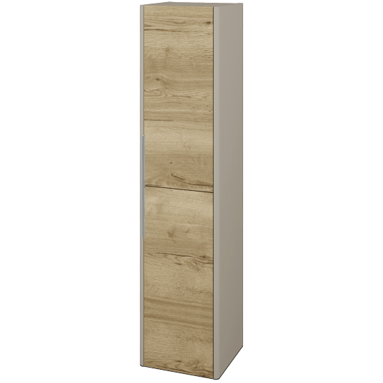 Hochschrank TORO SVD2 35  - L04 Taupe Lack Hochglanz - D26 Ontario - Links